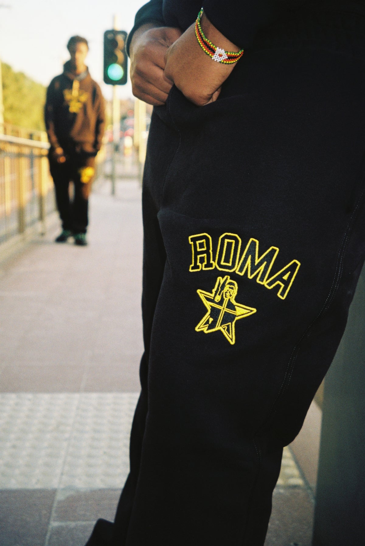 Roma Cross Logo Sweatpants