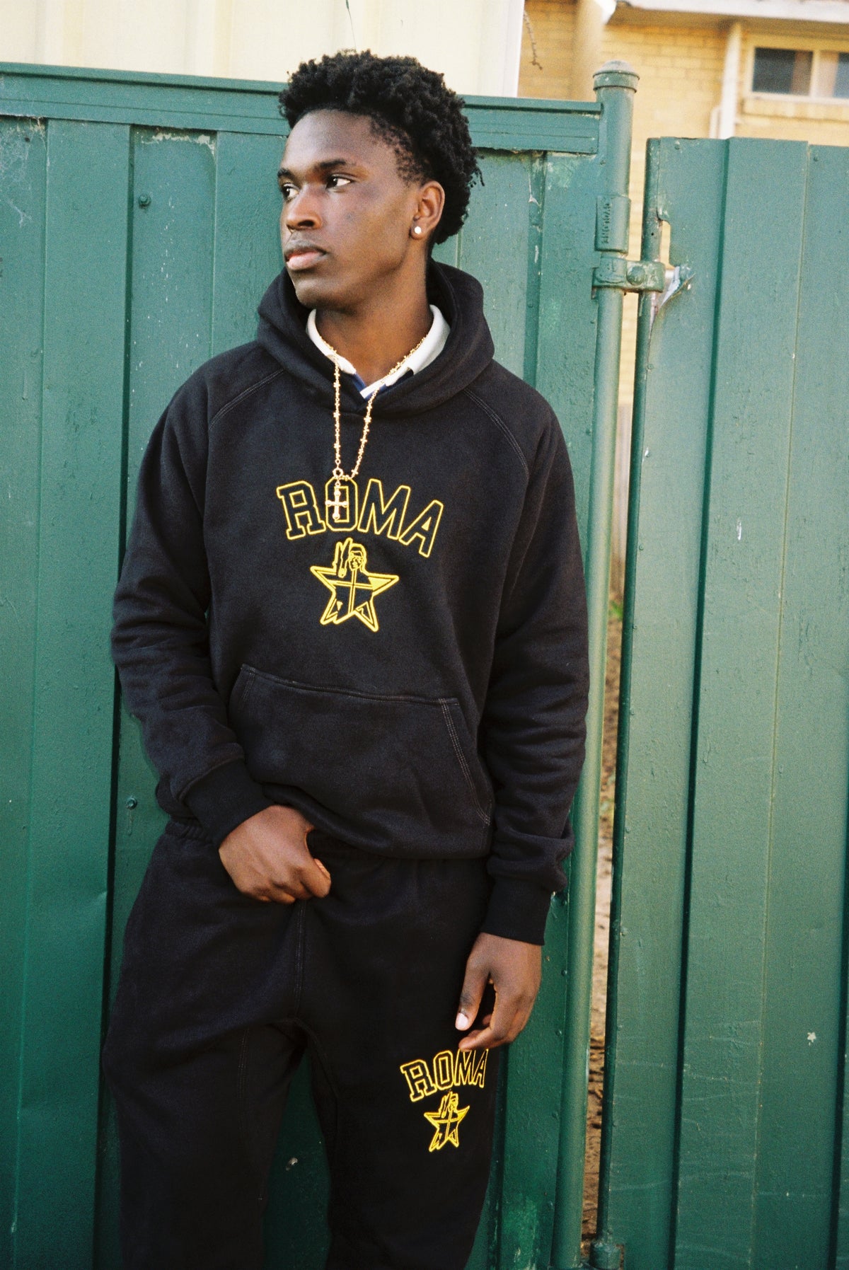Roma Cross Logo Hoodie