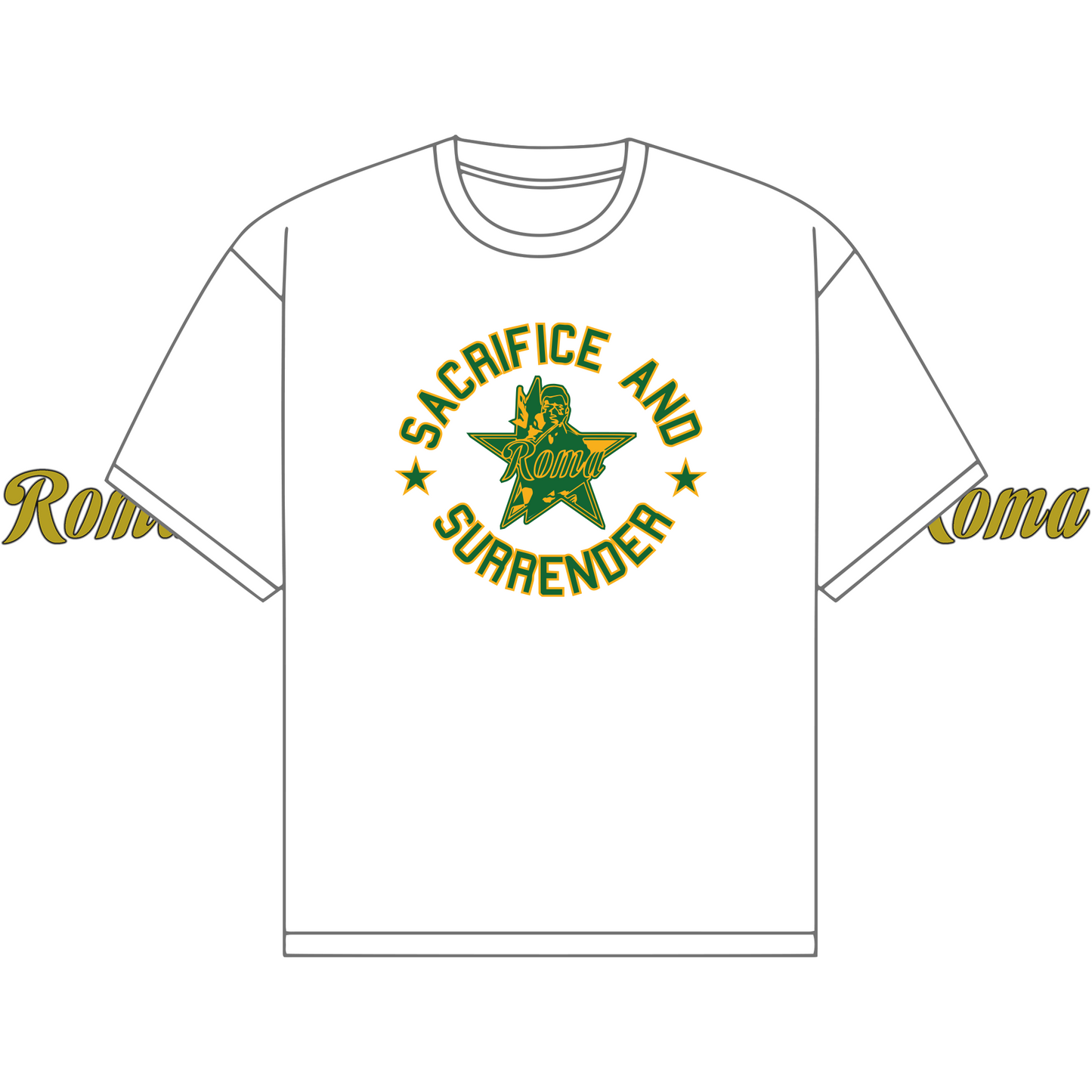 - S&S TEE GREEN AND GOLD  -