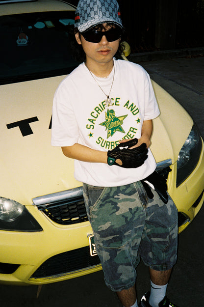 - S&S TEE GREEN AND GOLD  -
