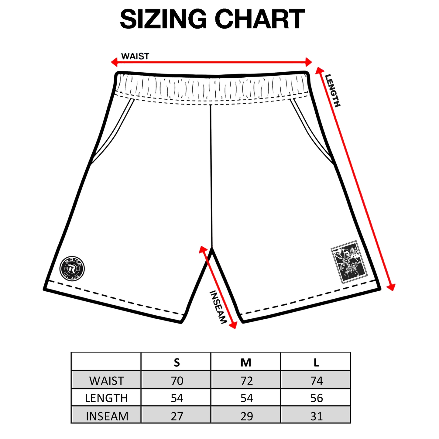 - ROMA SWEAT SHORTS V1 -